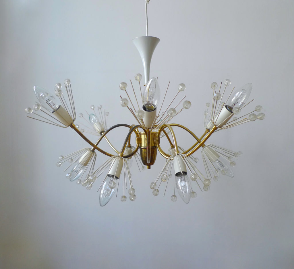 Mid-Century Emil Stejnar "Pusteblume" Chandelier for Rupert Nikoll 1950s