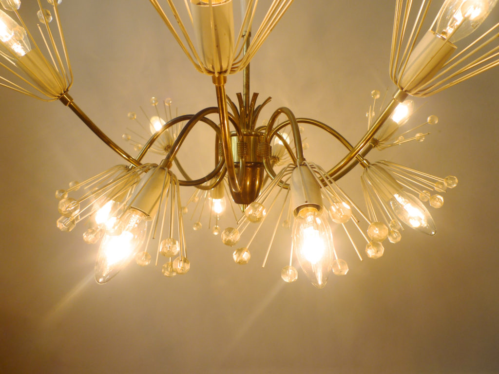 Mid-Century Emil Stejnar "Pusteblume" Chandelier for Rupert Nikoll 1950s