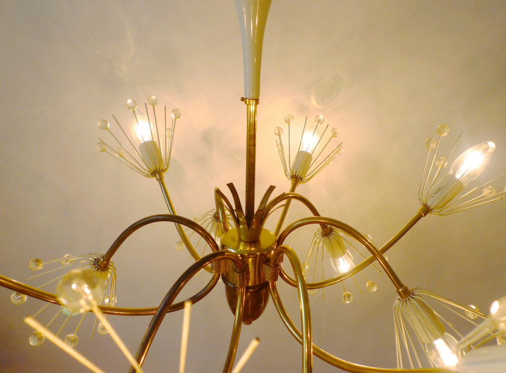Mid-Century Emil Stejnar "Pusteblume" Chandelier for Rupert Nikoll 1950s
