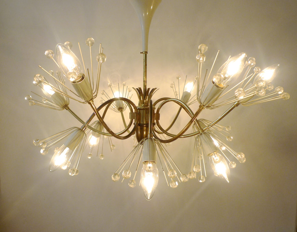 Mid-Century Emil Stejnar "Pusteblume" Chandelier for Rupert Nikoll 1950s