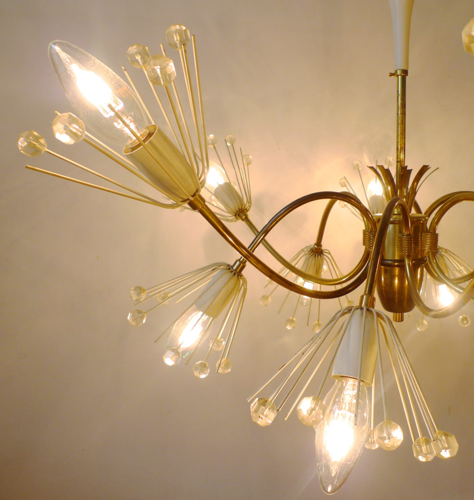 Mid-Century Emil Stejnar "Pusteblume" Chandelier for Rupert Nikoll 1950s