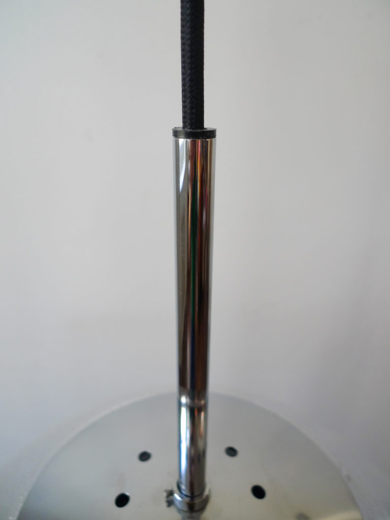 Mid-Century Glashütte Limburg Bubble Glass Globe Pendant Light, 1960s