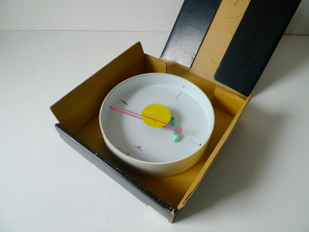 Rare Postmodern Lorenz "Artec" Wall Clock by Nicolai Canetti, 1984