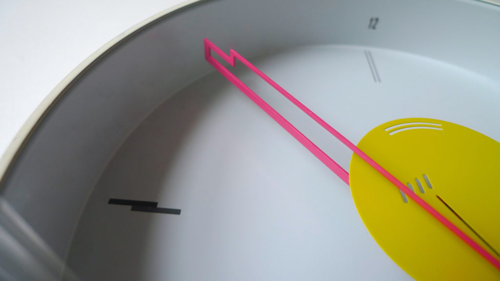 Rare Postmodern Lorenz "Artec" Wall Clock by Nicolai Canetti, 1984