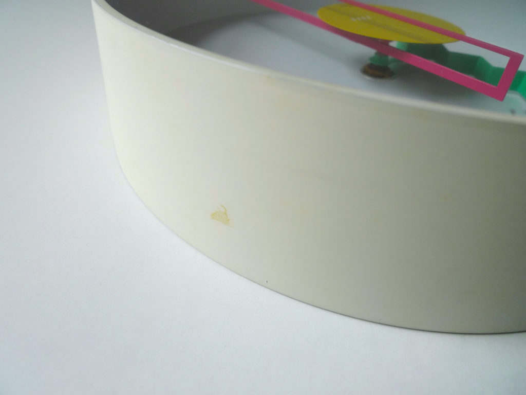 Rare Postmodern Lorenz "Artec" Wall Clock by Nicolai Canetti, 1984
