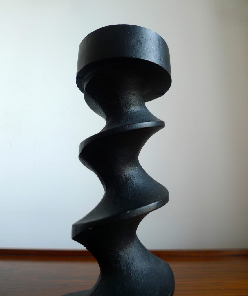 Mid-Century 'Image Three' Michael Harris Designed Cast Iron Candleholder, 1960s