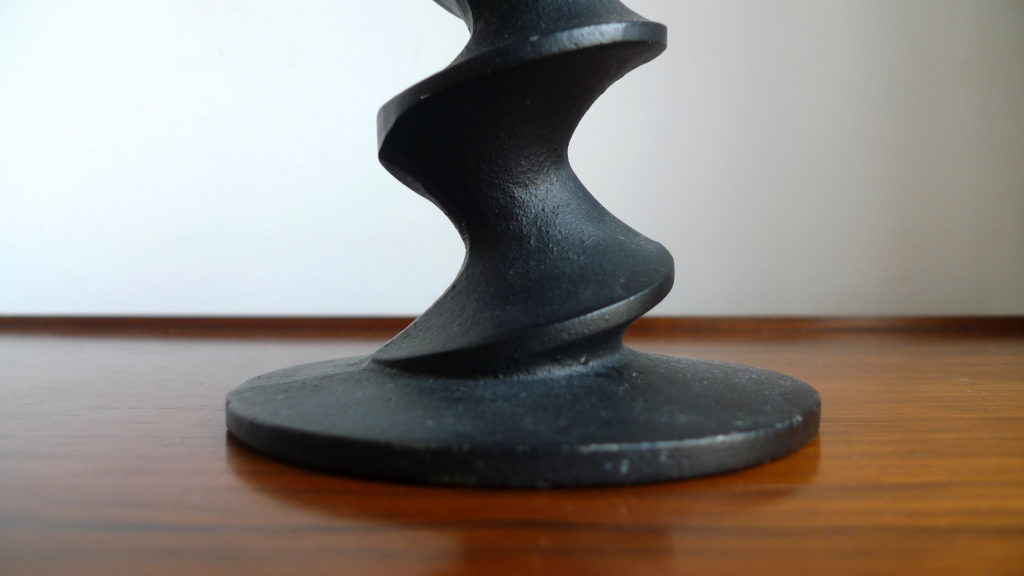 Mid-Century 'Image Three' Michael Harris Designed Cast Iron Candleholder, 1960s