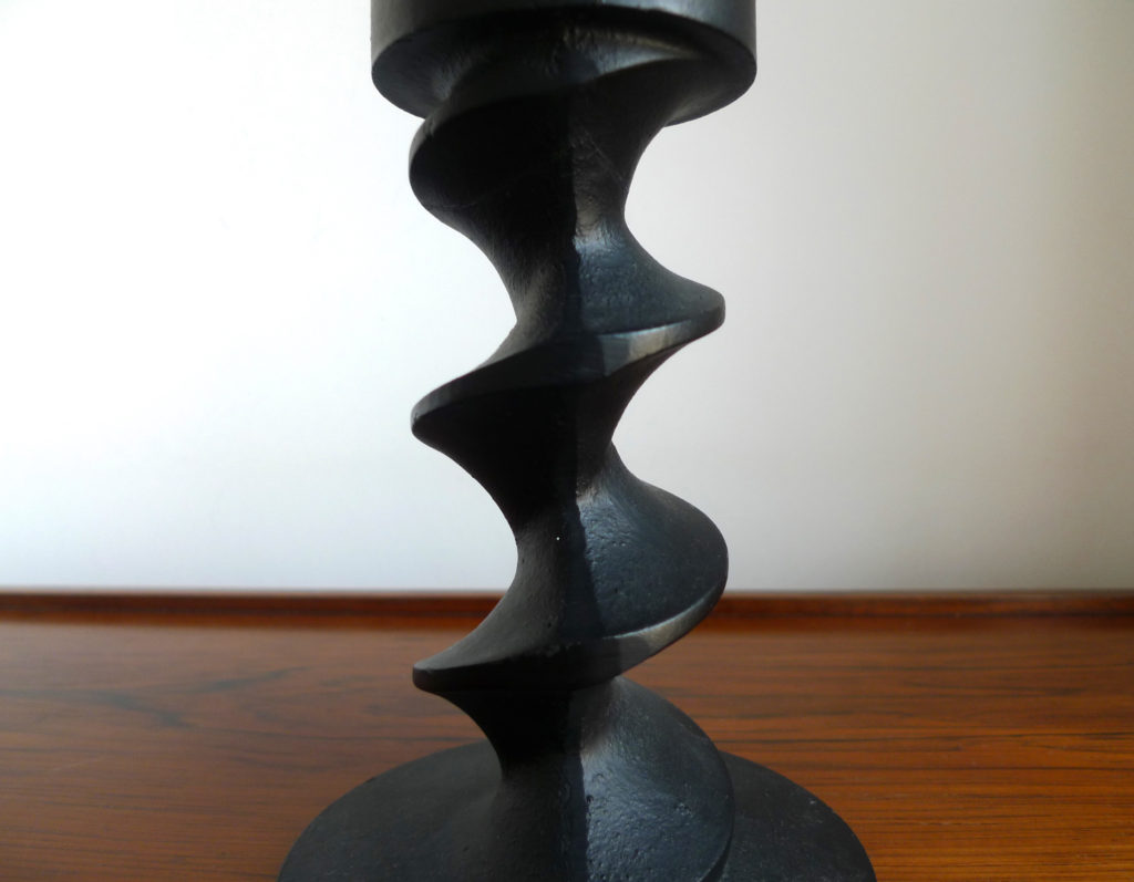 Mid-Century 'Image Three' Michael Harris Designed Cast Iron Candleholder, 1960s