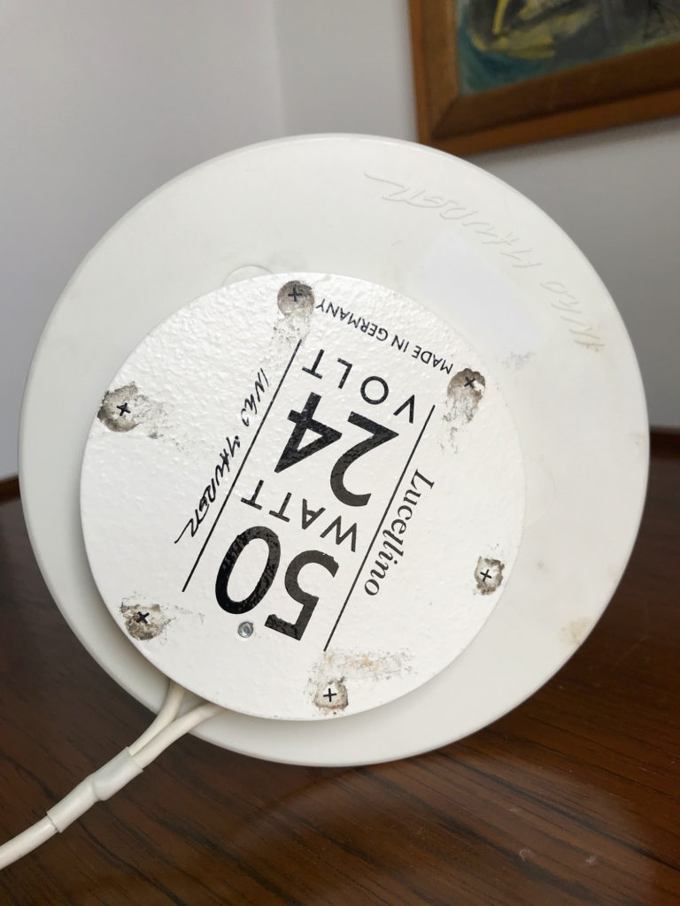 Iconic Ingo Maurer “Lucellino” Table Lamp by Ingo Maurer GmbH (Design M), 1992