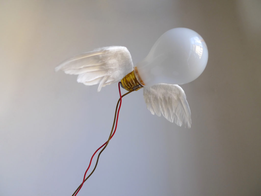 Iconic Ingo Maurer “Lucellino” Table Lamp by Ingo Maurer GmbH (Design M), 1992