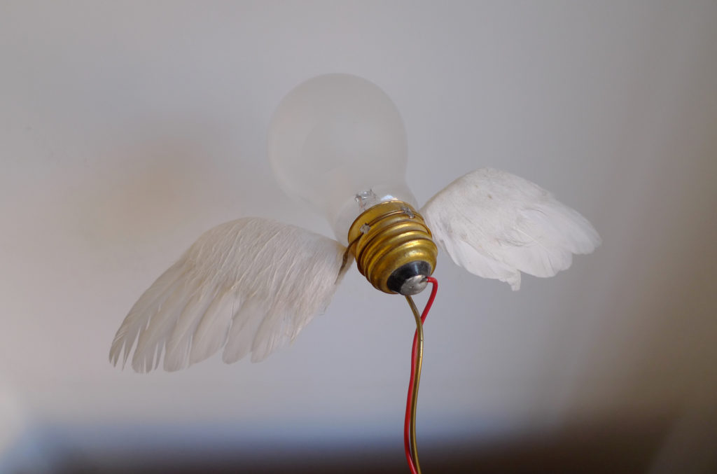 Iconic Ingo Maurer “Lucellino” Table Lamp by Ingo Maurer GmbH (Design M), 1992