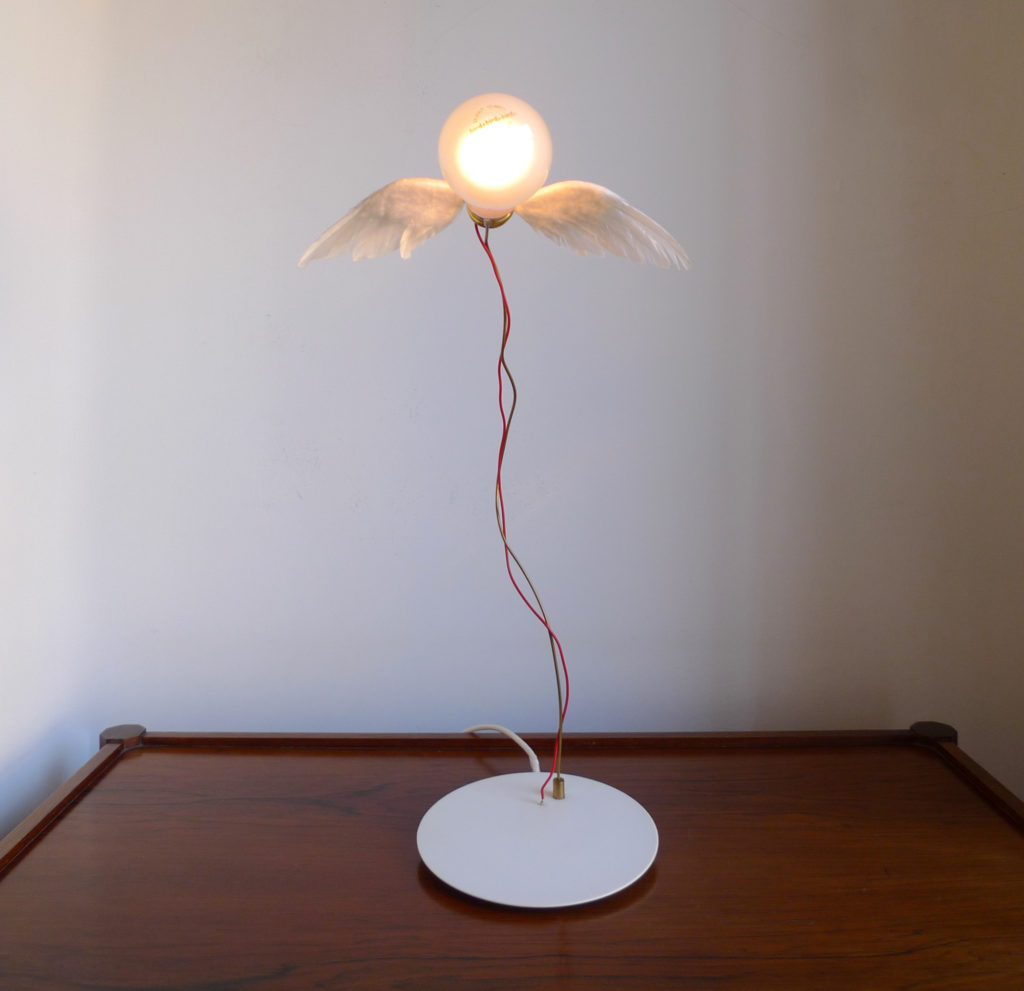 Iconic Ingo Maurer “Lucellino” Table Lamp by Ingo Maurer GmbH (Design M), 1992