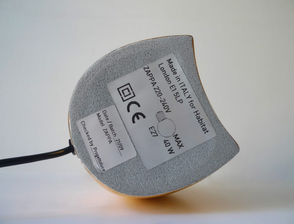 Rare "Zappa" Table Lamp by Nuove Forum, Habitat Edition '09
