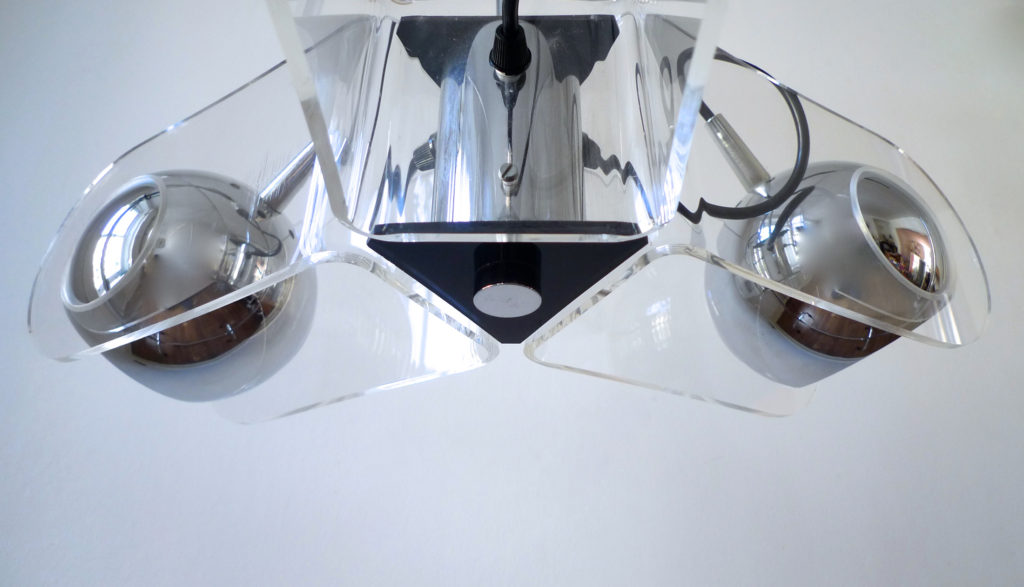 Space Age Model 540 Ceiling Light By Gino Sarfatti For Arteluce, Italy 1960s