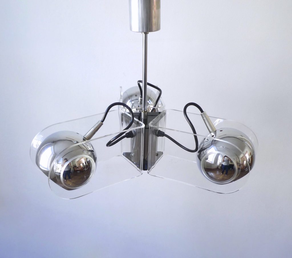 Space Age Model 540 Ceiling Light By Gino Sarfatti For Arteluce, Italy 1960s