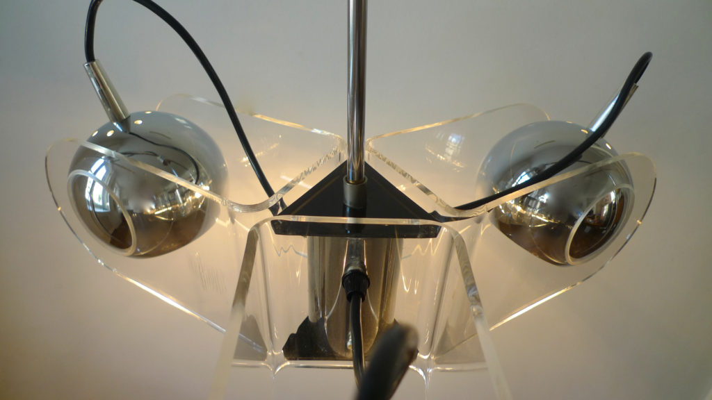 Space Age Model 540 Ceiling Light By Gino Sarfatti For Arteluce, Italy 1960s