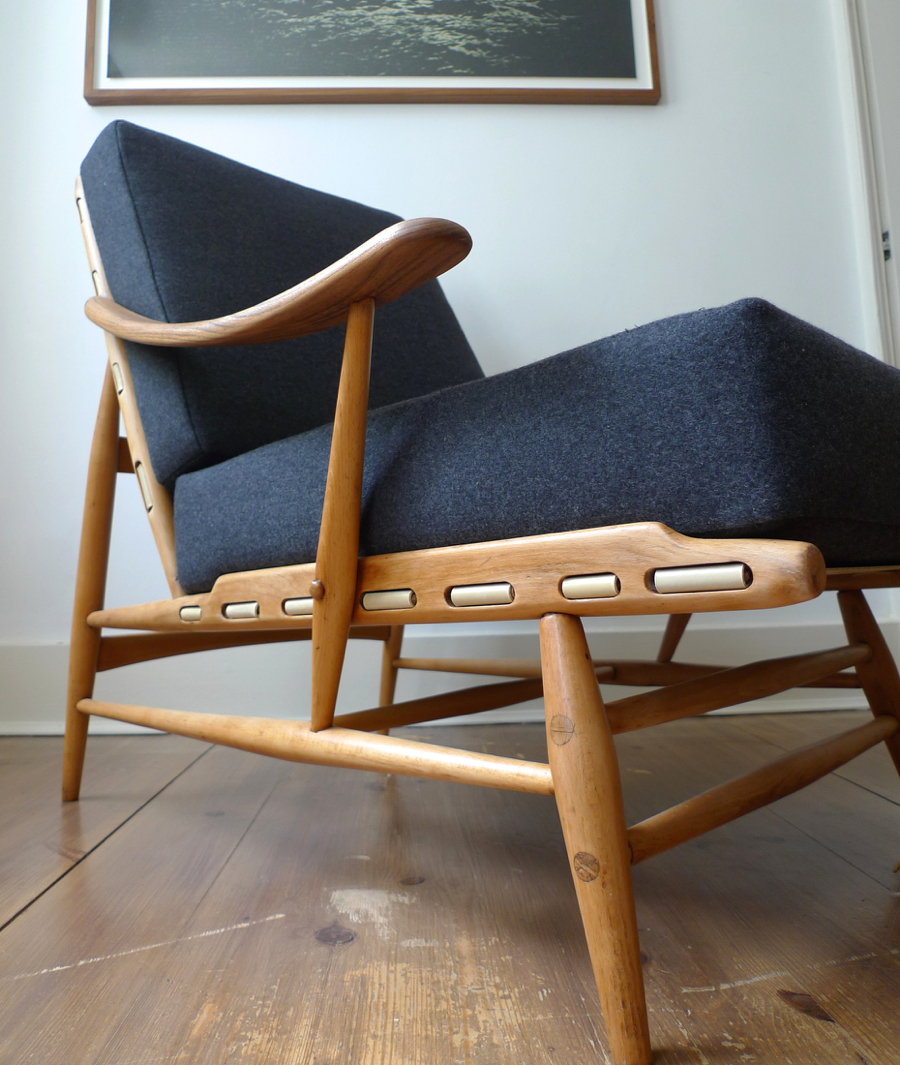 ERCOL MODEL 442 BERGERE ARMCHAIR