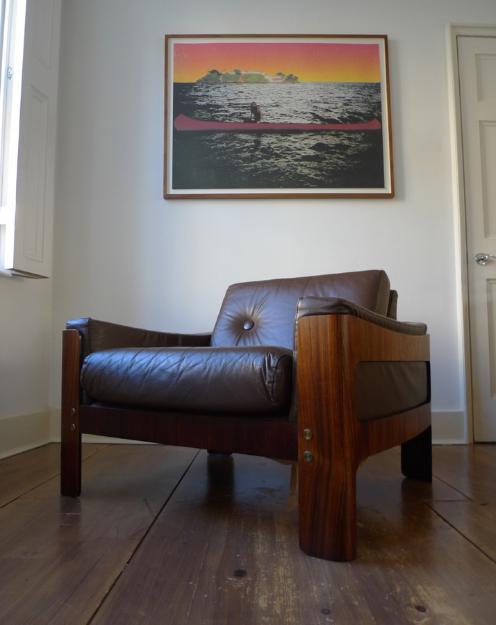 Brazilian Rosewood (Palisander) Cased Danish Armchair