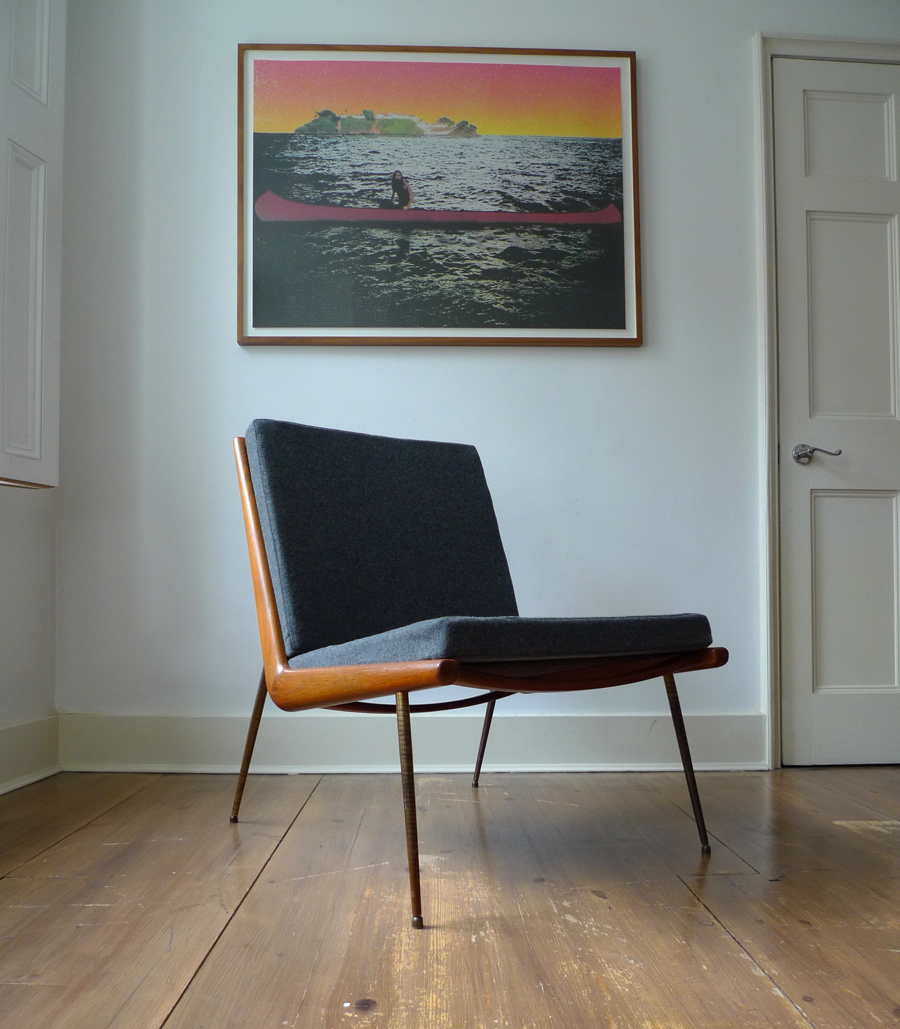 Danish Boomerang Chair by Peter Hvidt