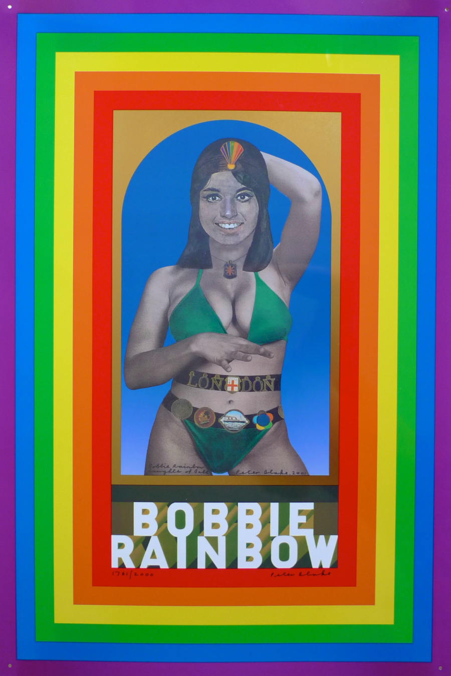 PETER BLAKE “BOBBIE RAINBOW” LIMITED EDITION PRINT, 2001 | placecalledspace