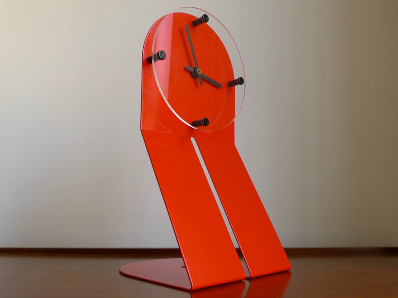 Postmodern "Clocky Clock" Clock by Gaspare Cairoli for Seccose, Italy 1980's