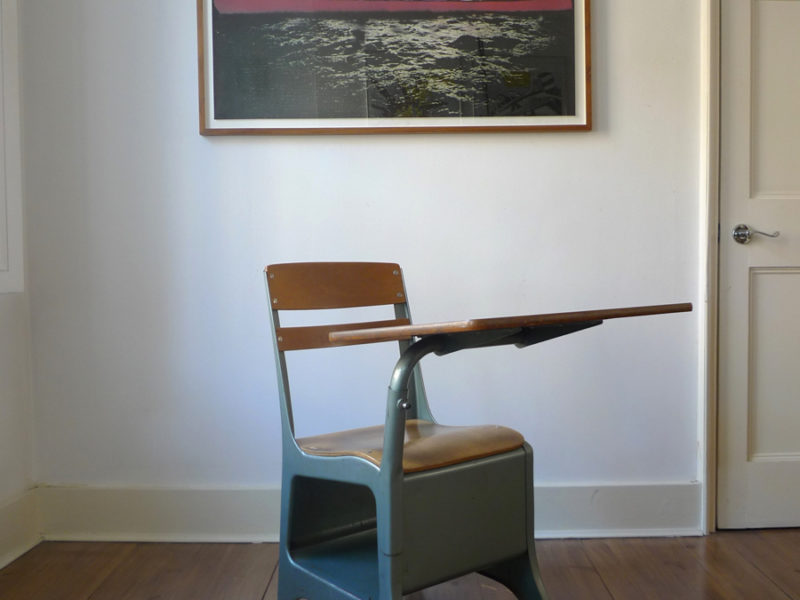VINTAGE 50s “CRUSADER” CHAIR DESK by AMERICAN SEATING Co.