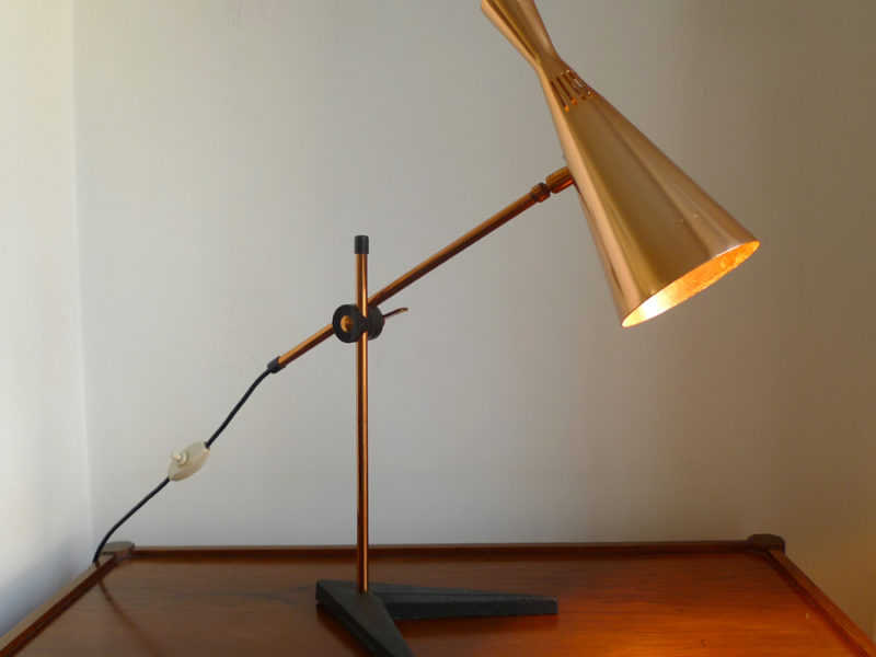 COPPER G A SCOTT LAMP for MACLAMP Co. 1958