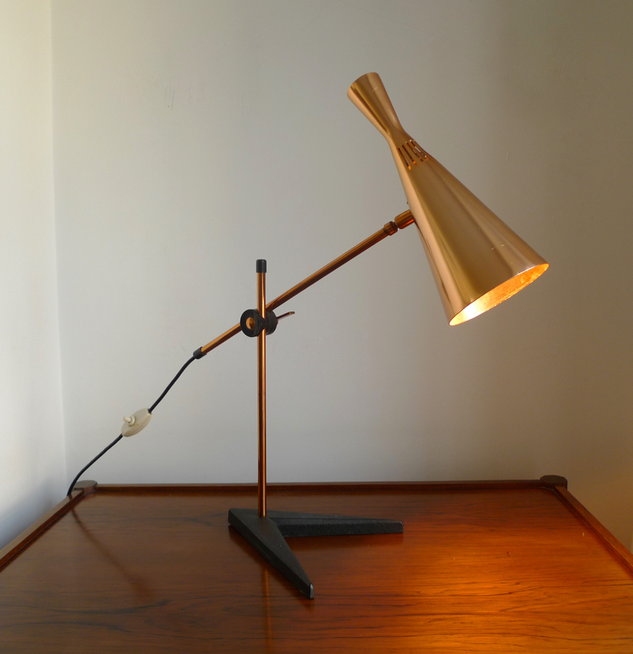 COPPER G A SCOTT LAMP for MACLAMP Co. 1958